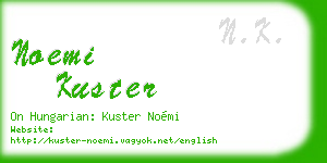 noemi kuster business card